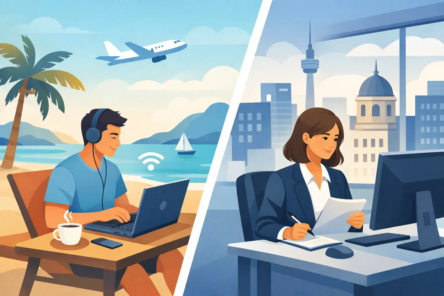 Remote Work Versus Local Job Abroad