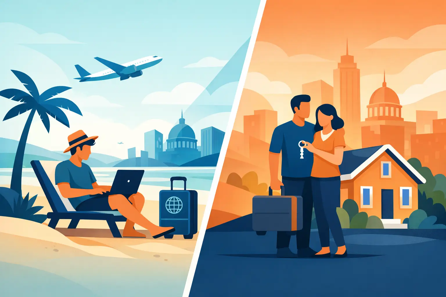 Remote Work Visa Versus Residency